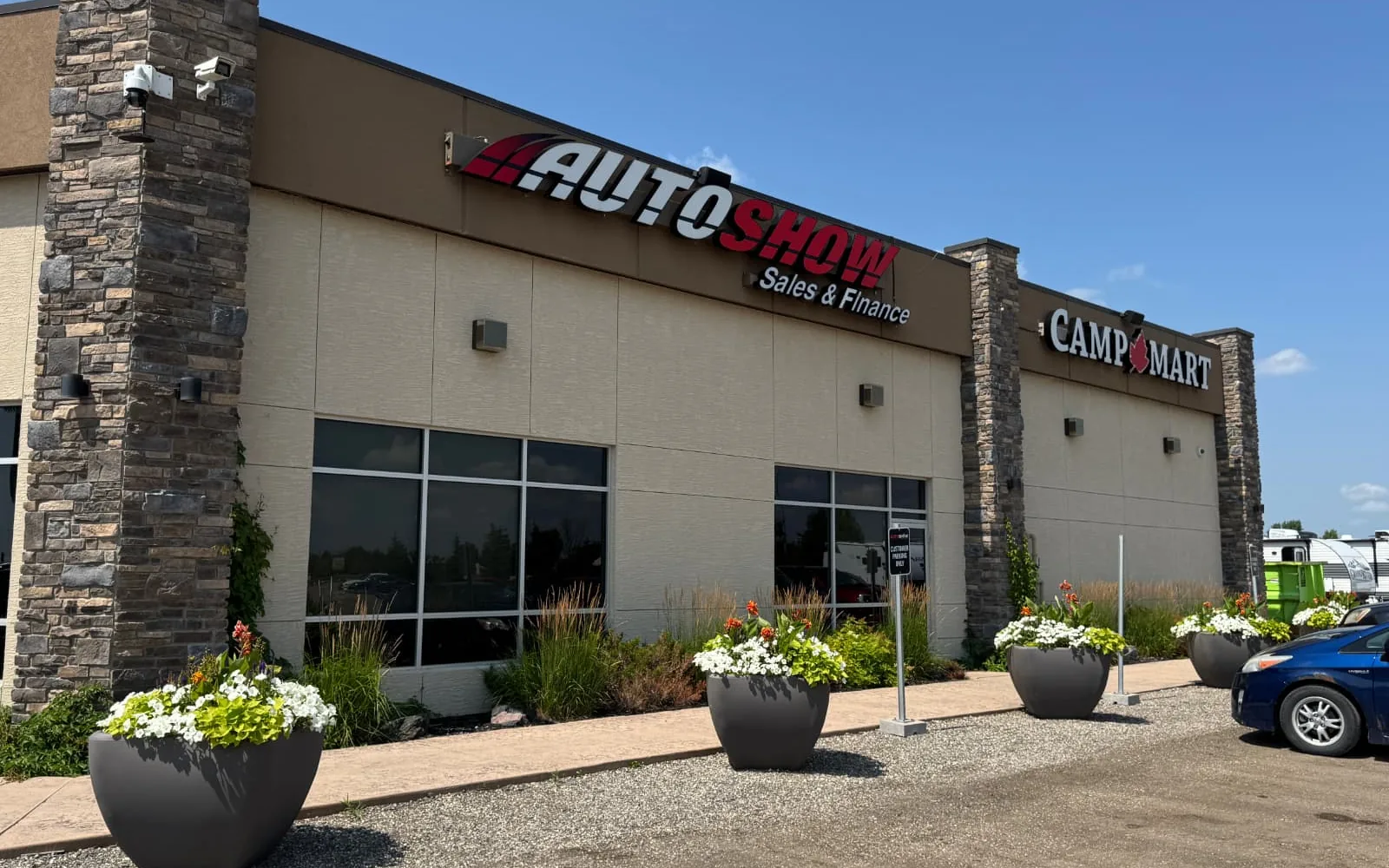 The Auto Show Winnipeg dealership building on McGillivray Boulevard